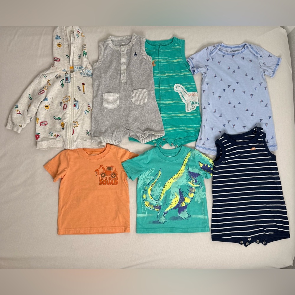Carter's Baby boy 12 month clothes bundle